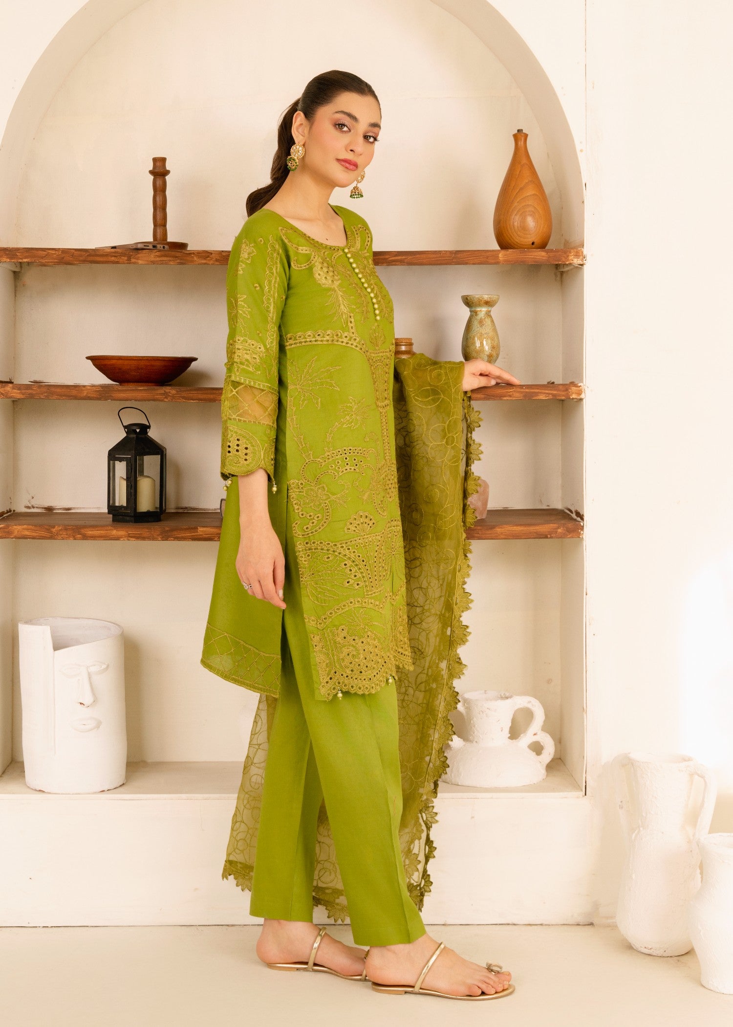 Four Season Boutique BORING COTTON GREEN Women 3pcs