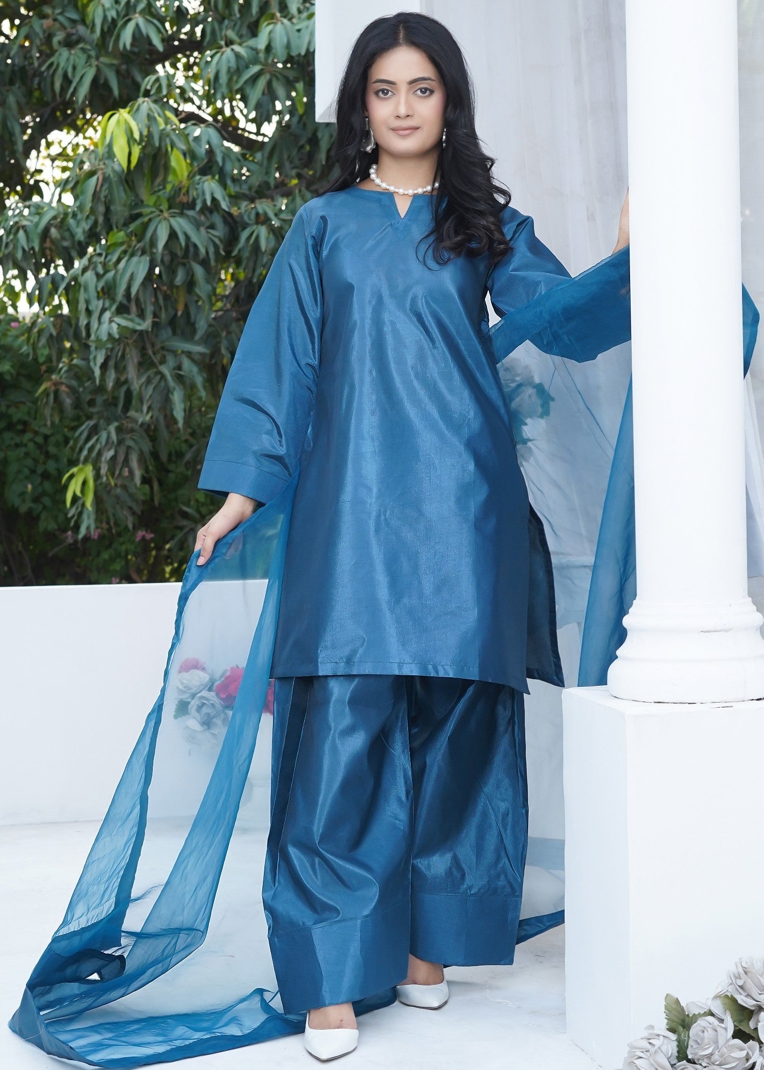 Waniya Awais WAF D5 (Farshi Shalwar) Women 3pcs