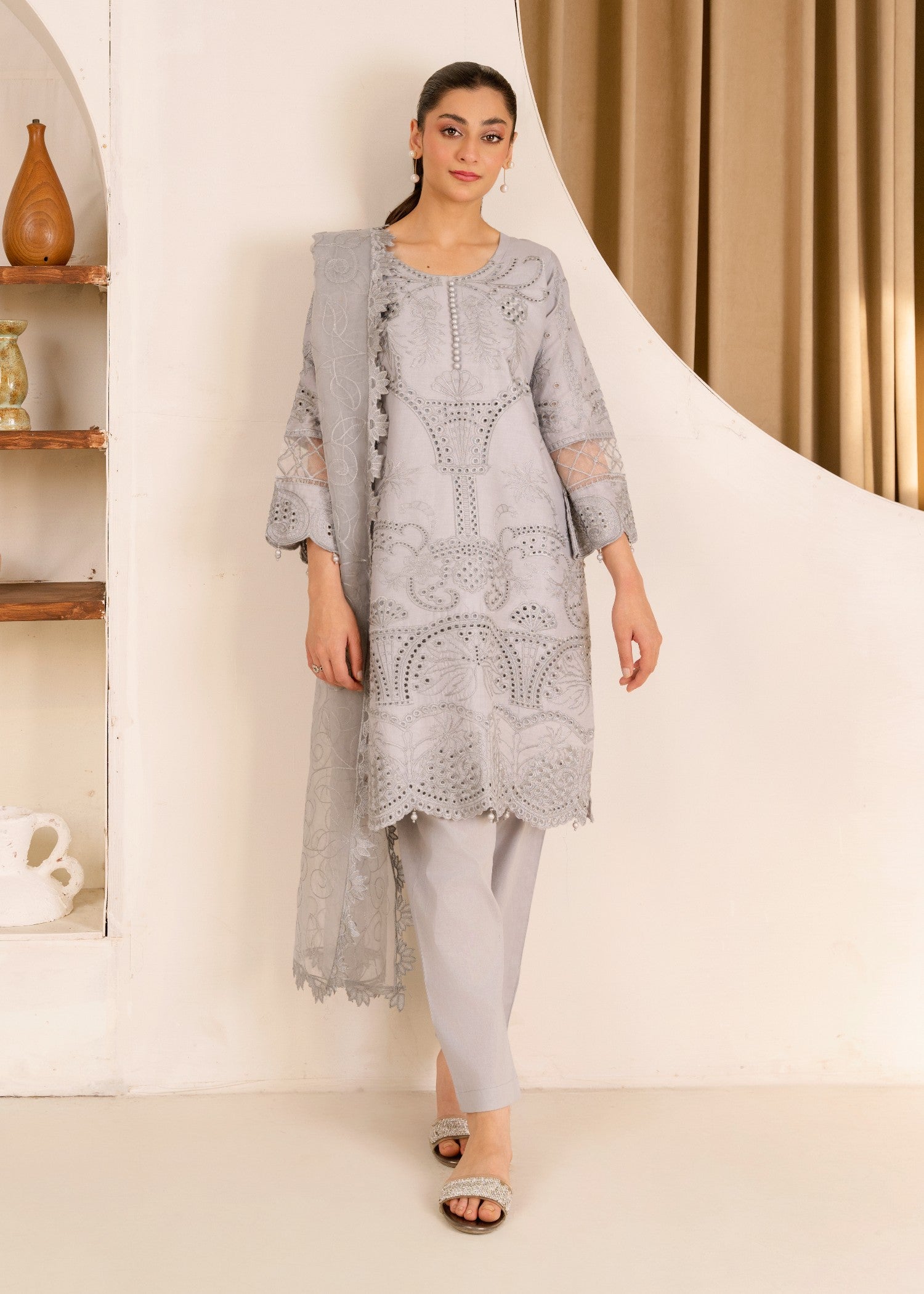 Four Season Boutique BORING COTTON GREY Women 3pcs