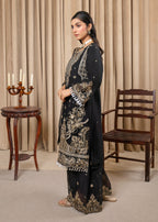 Four Season Boutique ESHAL CHIFFON BLACK Women 3pcs