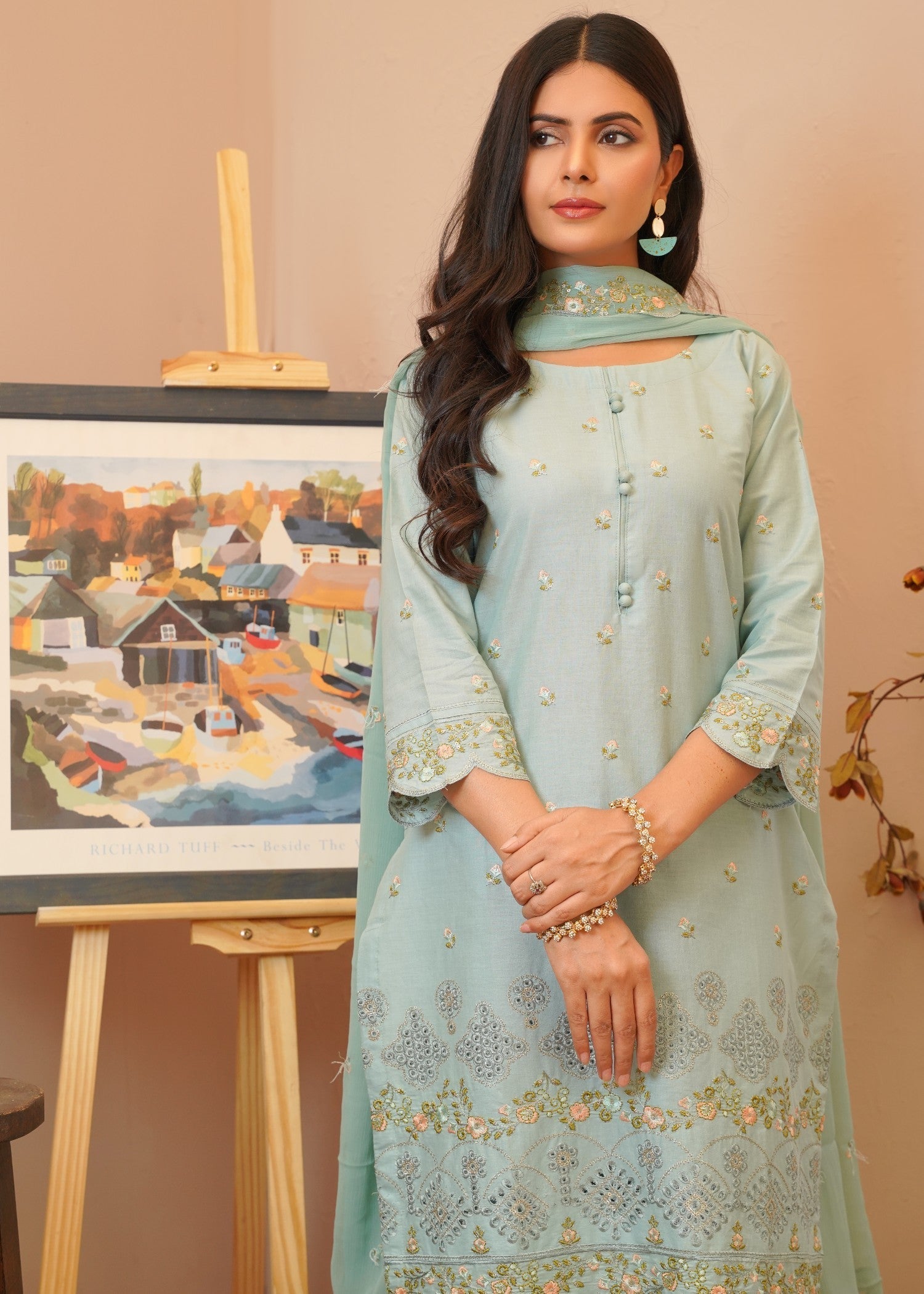 Rangoon Clothing Inayat pistachio Women 3pcs