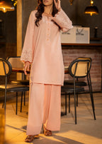 Casual Lite Farshi Shalwar | Peach Women 2pcs