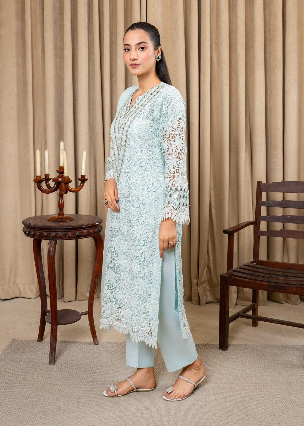 Four Season Boutique COTTON NET ICEBLUE Women 3pcs