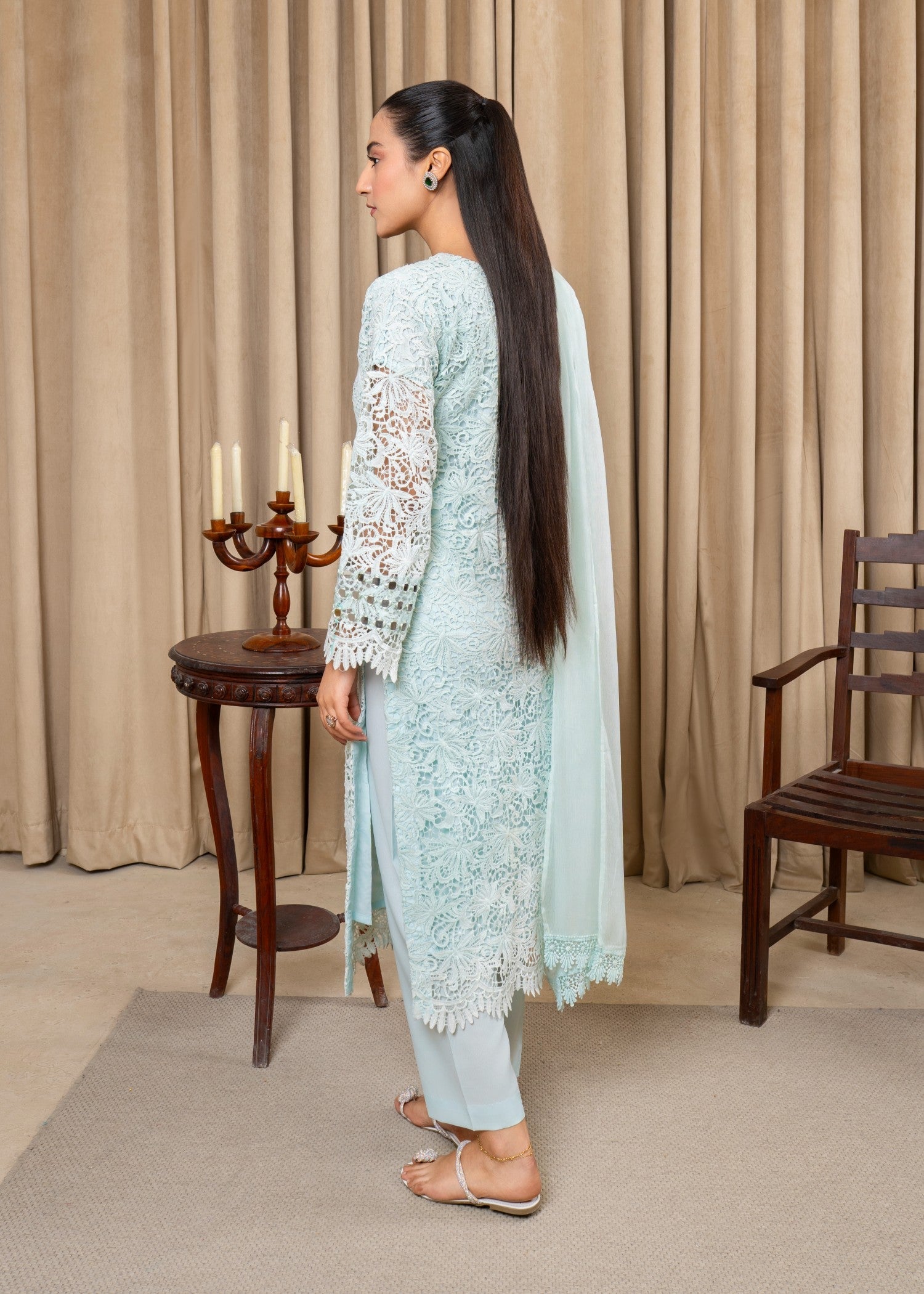 Four Season Boutique COTTON NET ICEBLUE Women 3pcs