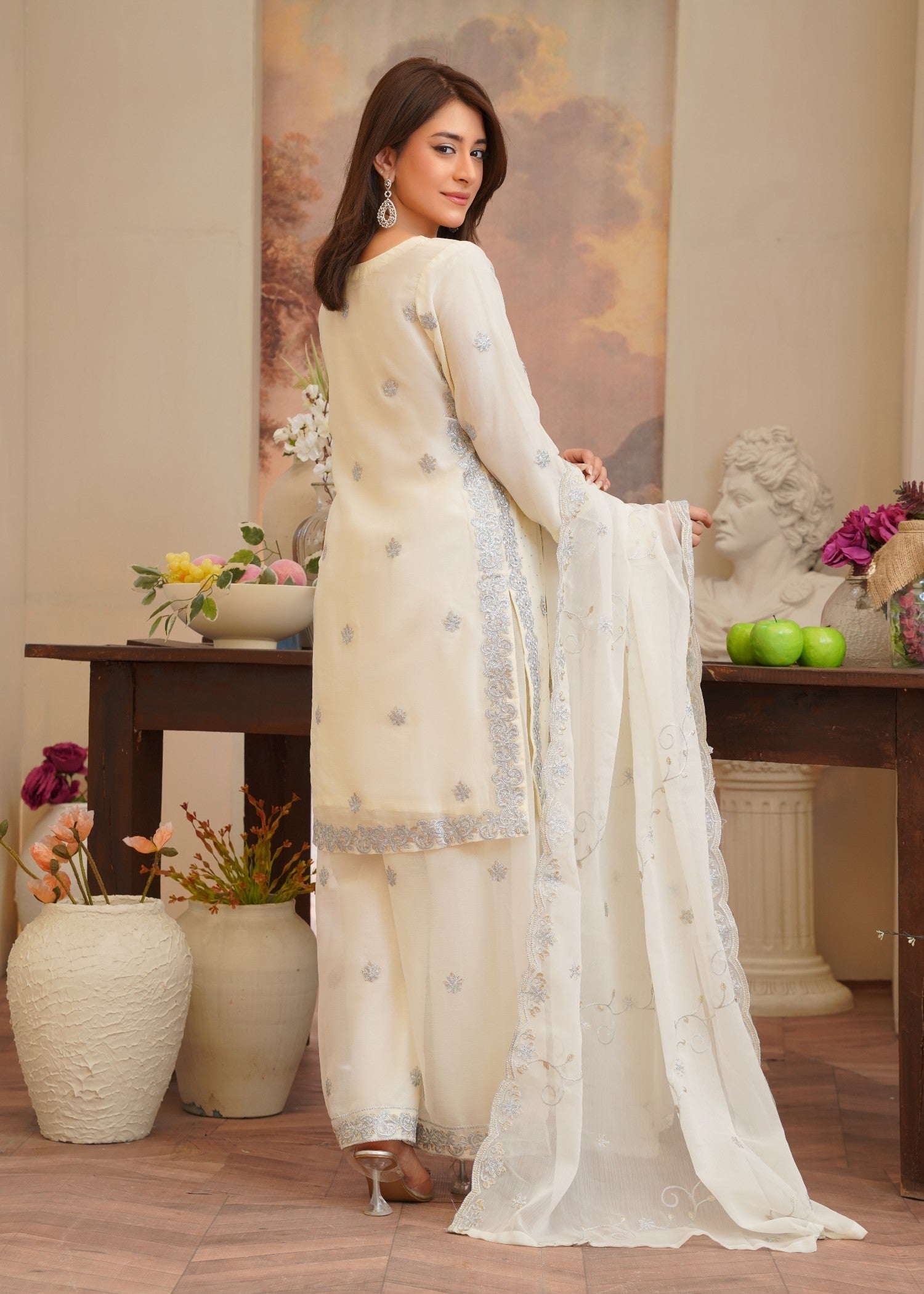 Rangoon Clothing Kainat OffWhite Women 3pcs
