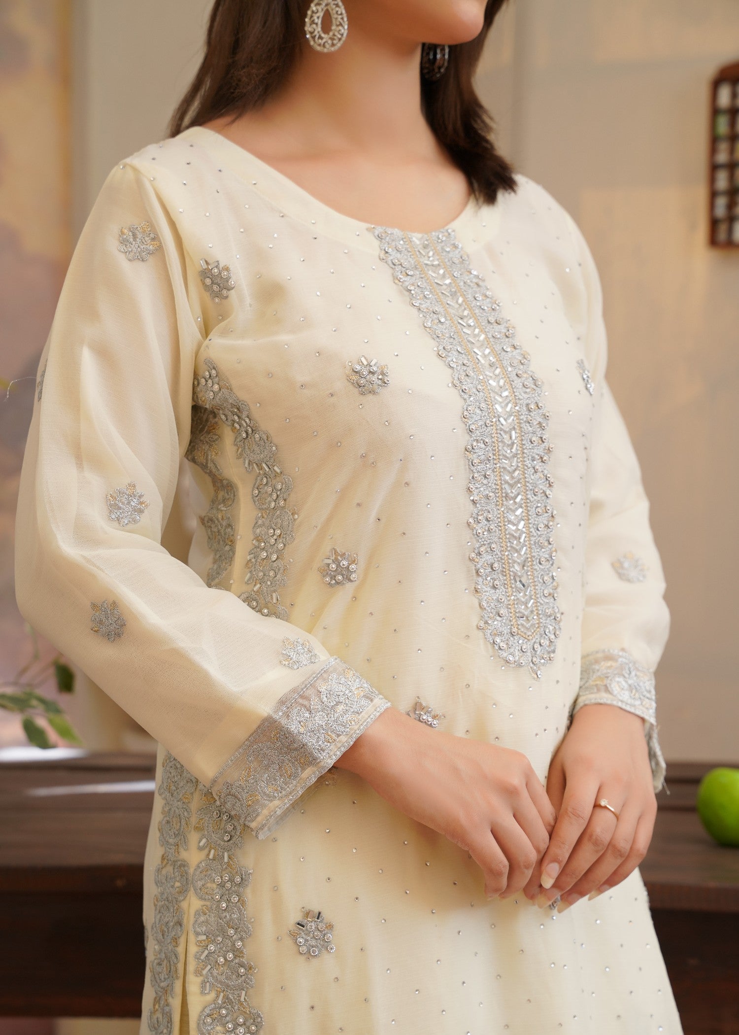 Rangoon Clothing Kainat OffWhite Women 3pcs