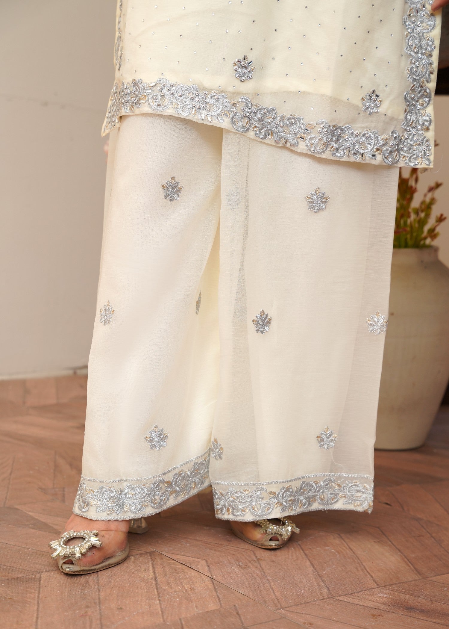 Rangoon Clothing Kainat OffWhite Women 3pcs
