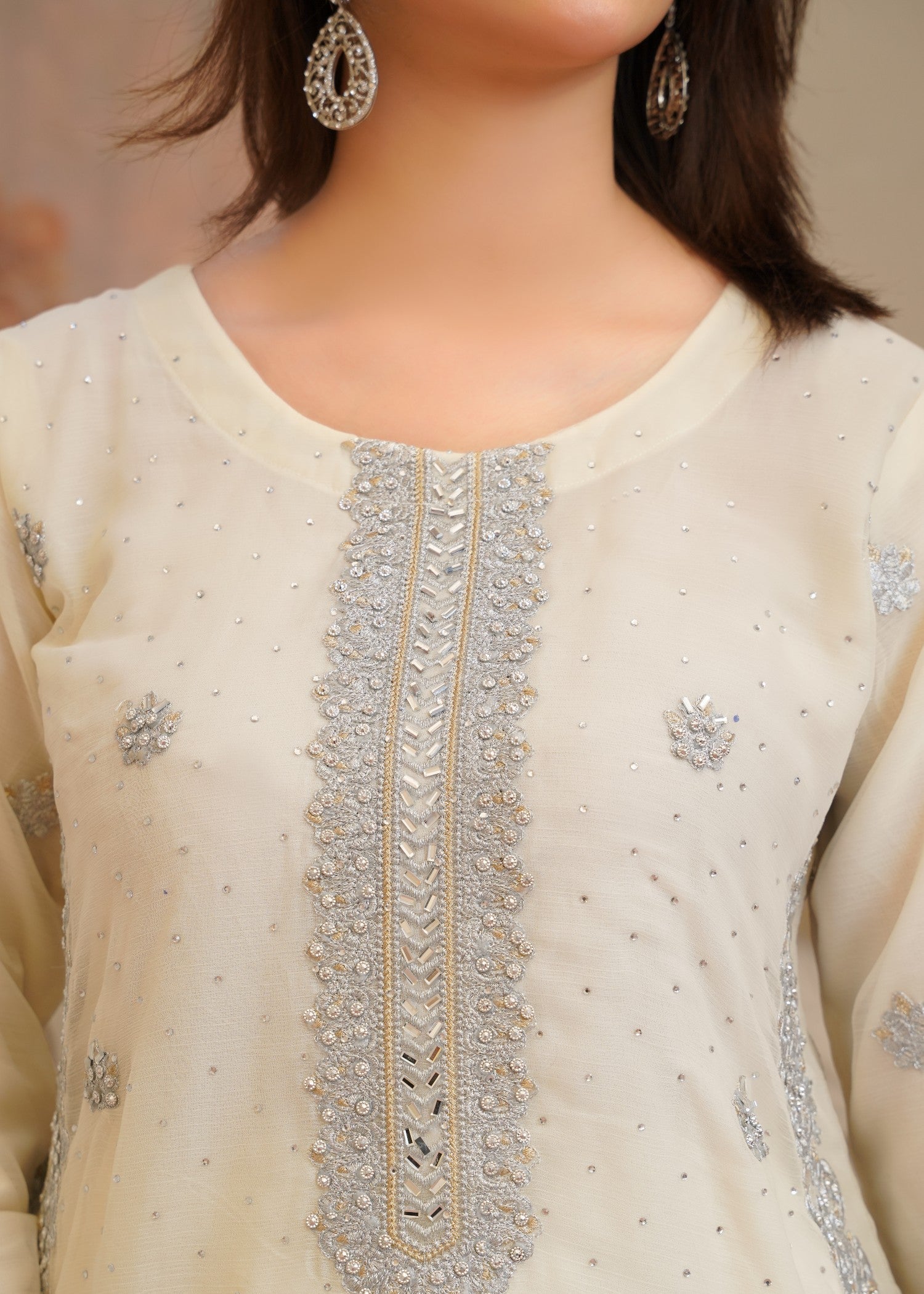 Rangoon Clothing Kainat OffWhite Women 3pcs
