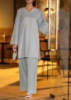 Casual Lite Farshi Shalwar | Sky Blue Women 2pcs
