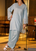Casual Lite Farshi Shalwar | Sky Blue Women 2pcs