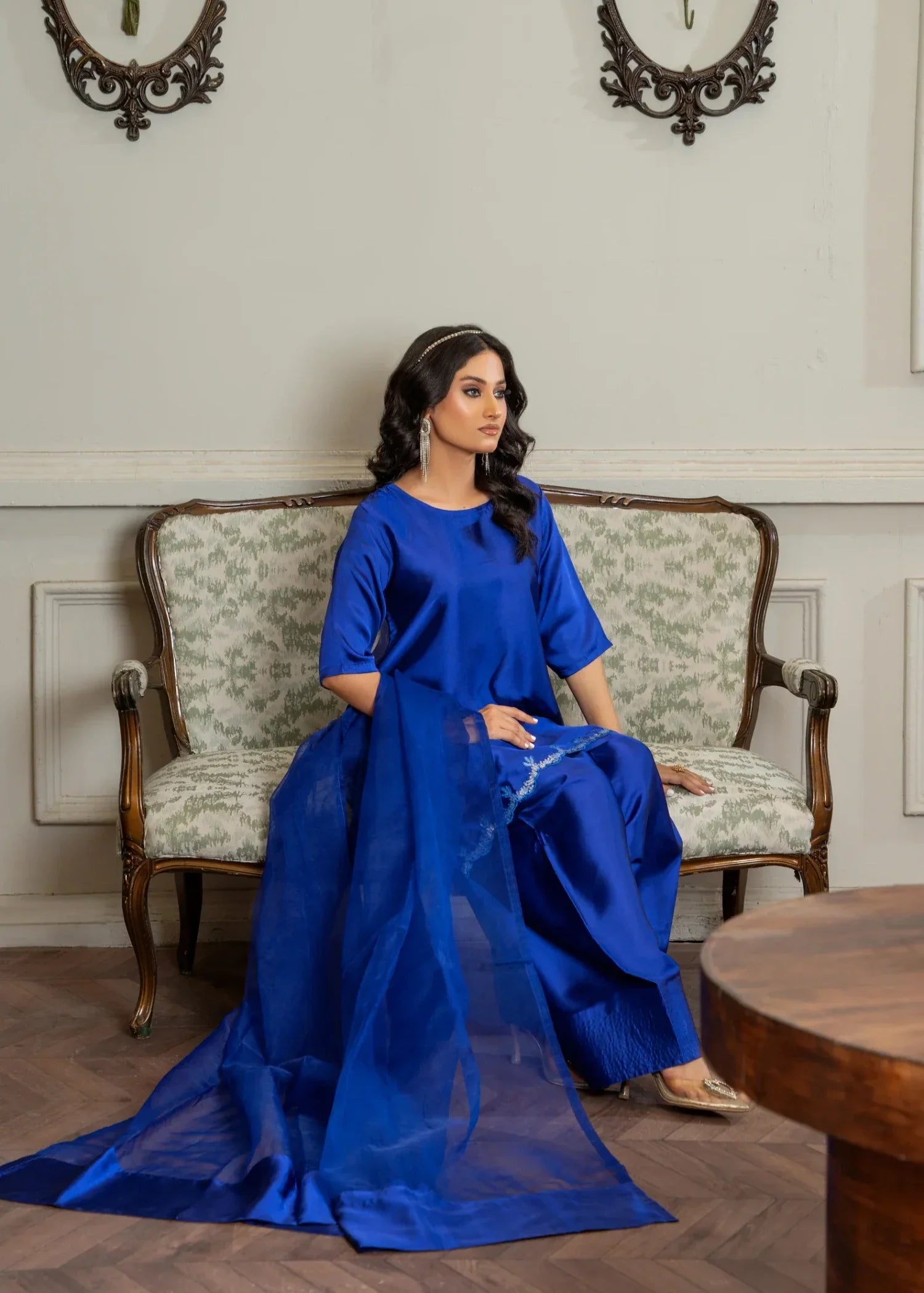 Akhrot Clothing Electric Blue FARSHI Women 3pcs