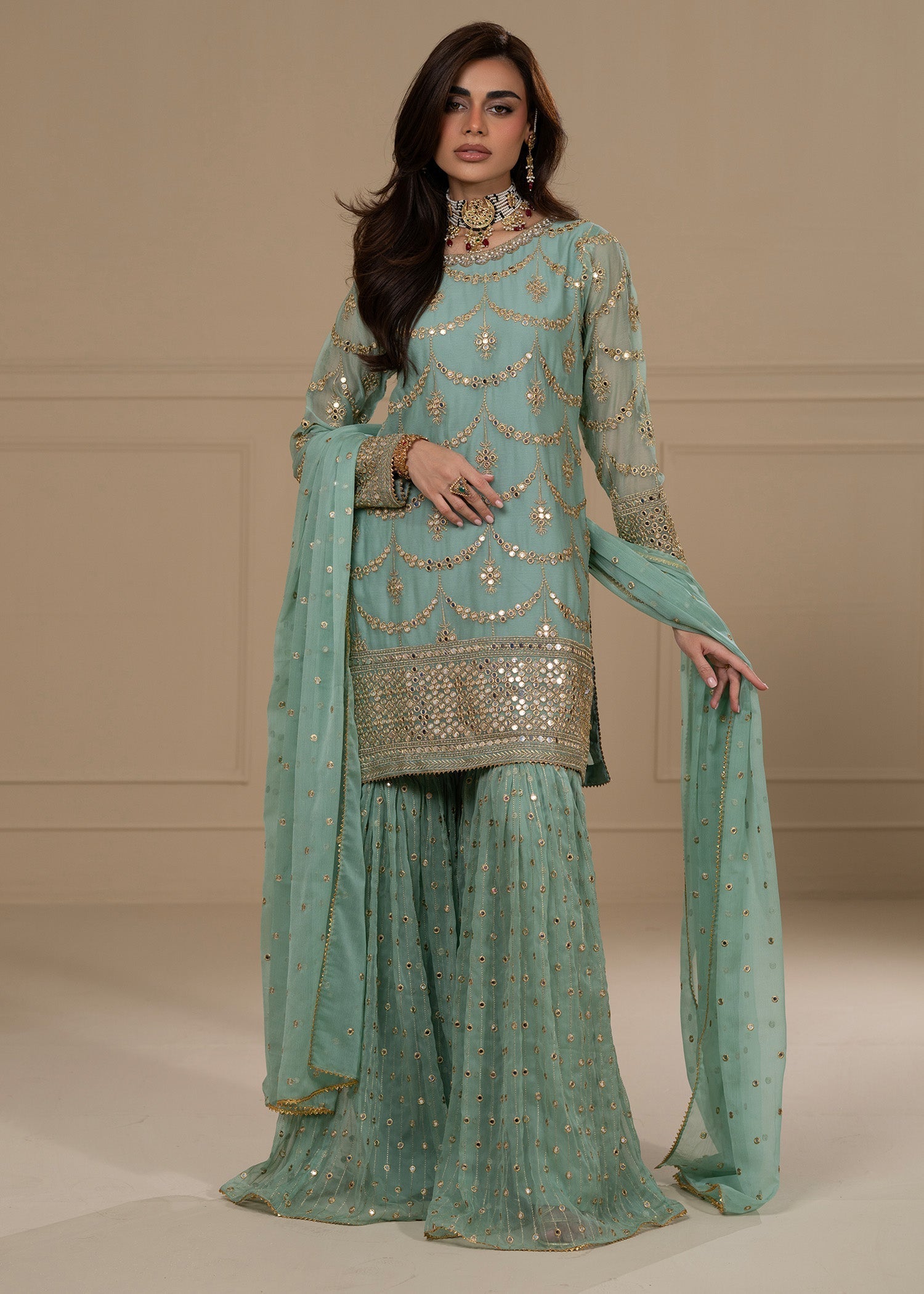 Ayesha Closet GUL BAHAR AQUA Women 3pcs