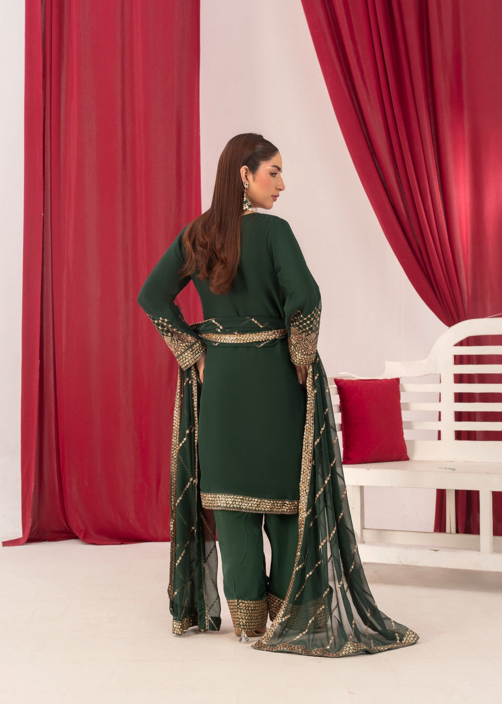 Pehnawa Fashion GREENISH ELEGANCE Women 3pcs