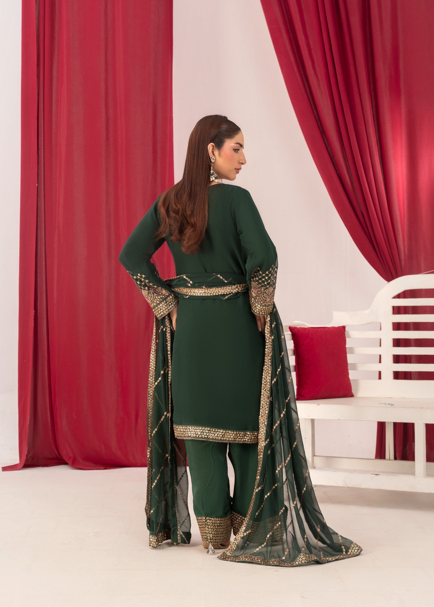 Pehnawa Fashion GREENISH ELEGANCE Women 3pcs