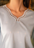 Casual Lite Farshi Shalwar | Sky Blue Women 2pcs