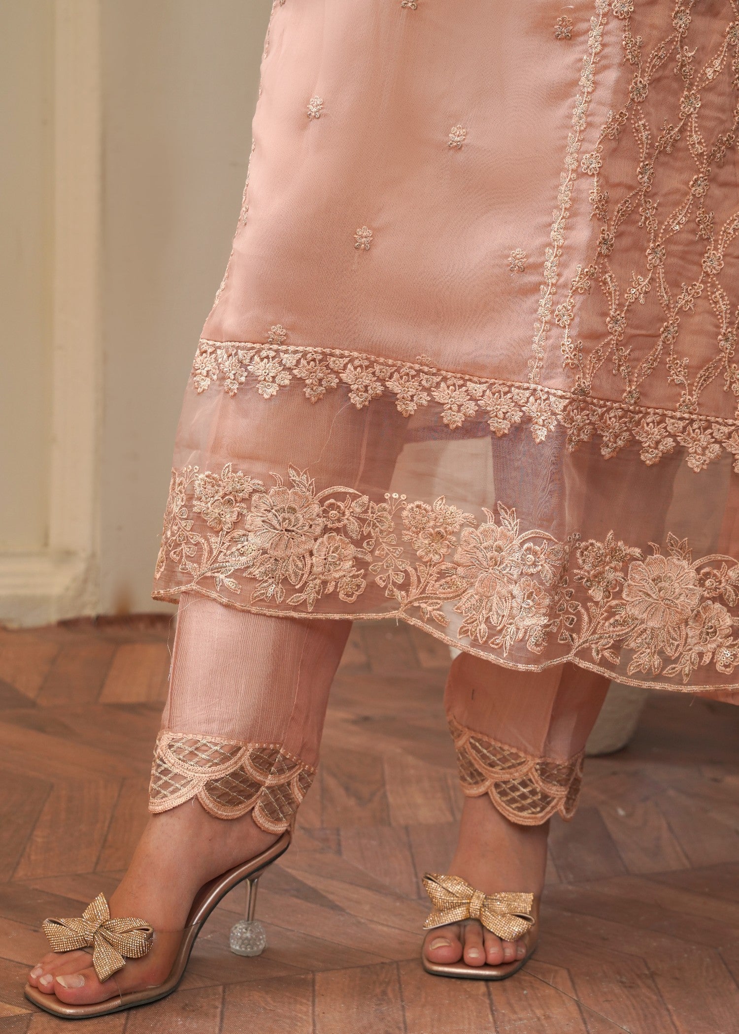 Rangoon Clothing Anooshay Peach Women 3pcs