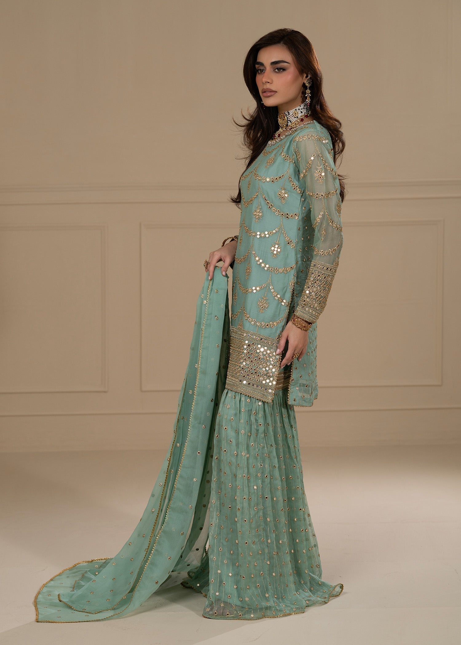 Ayesha Closet GUL BAHAR AQUA Women 3pcs