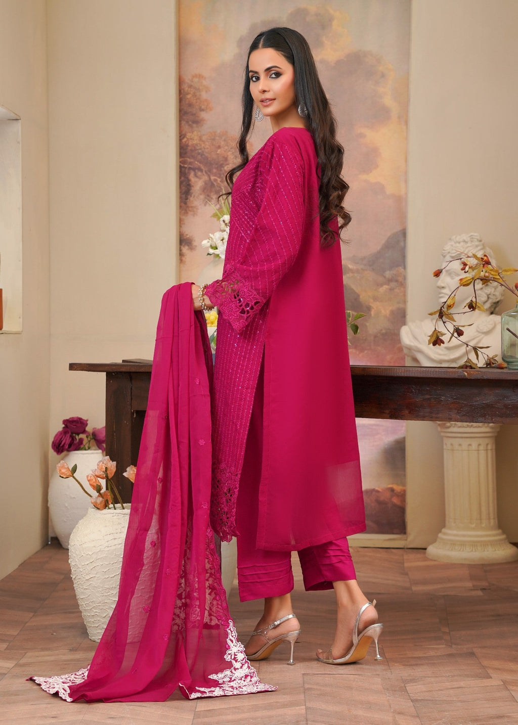 Rangoon Clothing Reshama HotPink Women 3pcs