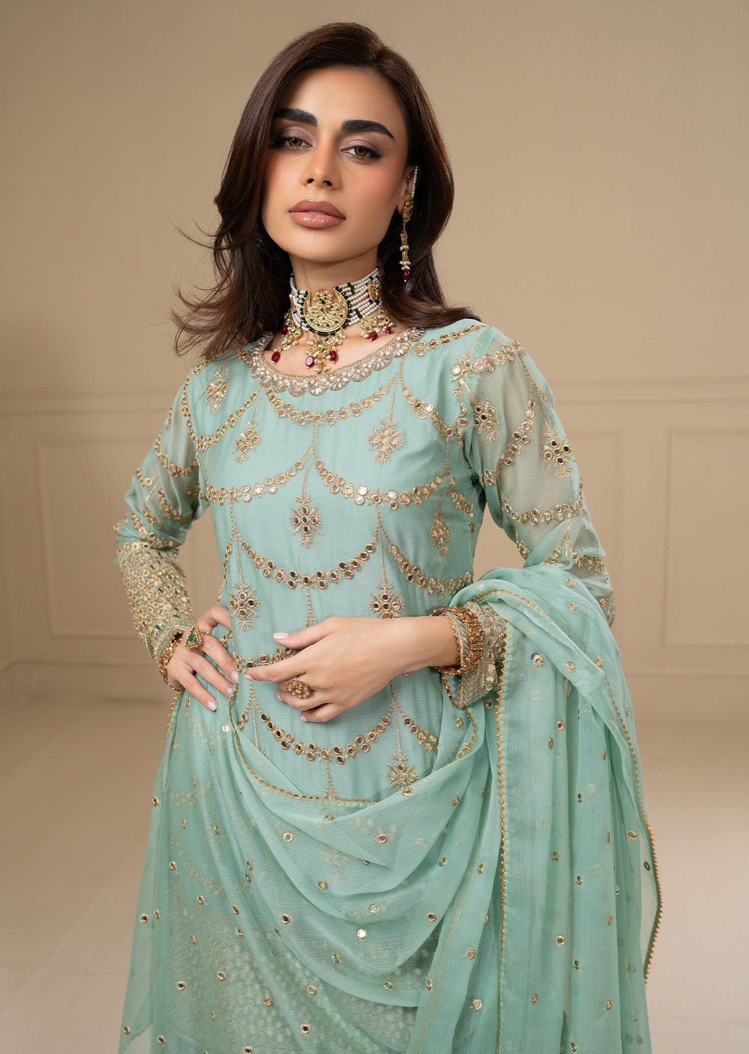 Ayesha Closet GUL BAHAR AQUA Women 3pcs