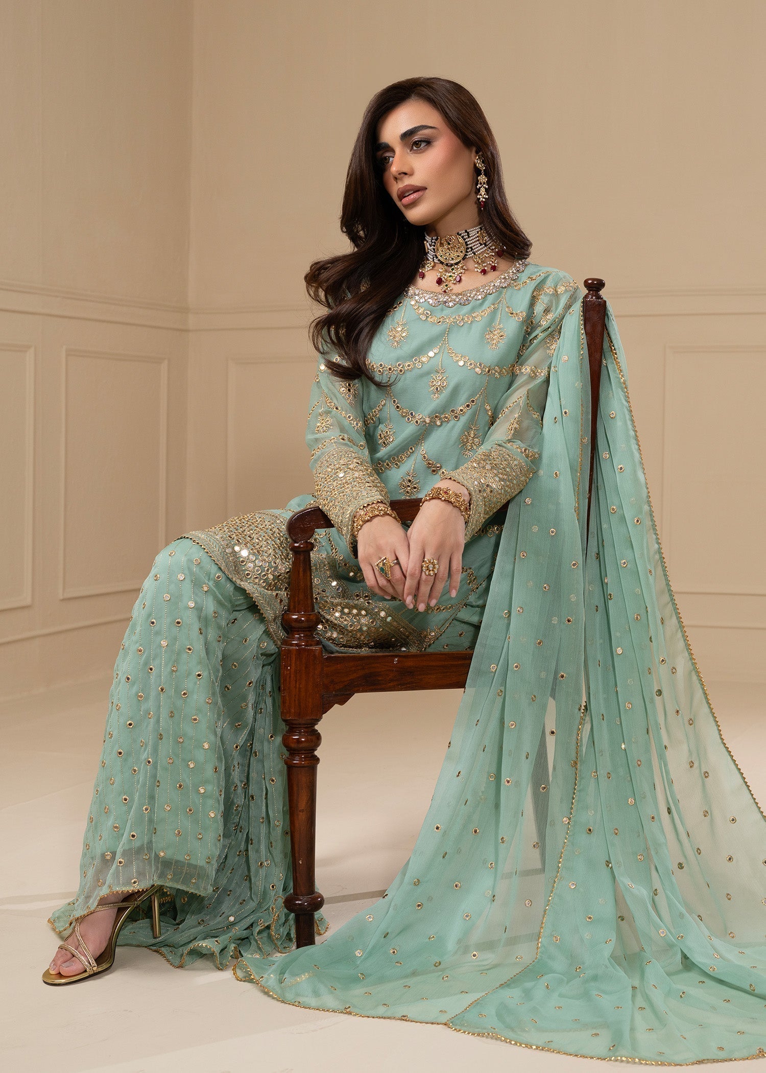 Ayesha Closet GUL BAHAR AQUA Women 3pcs