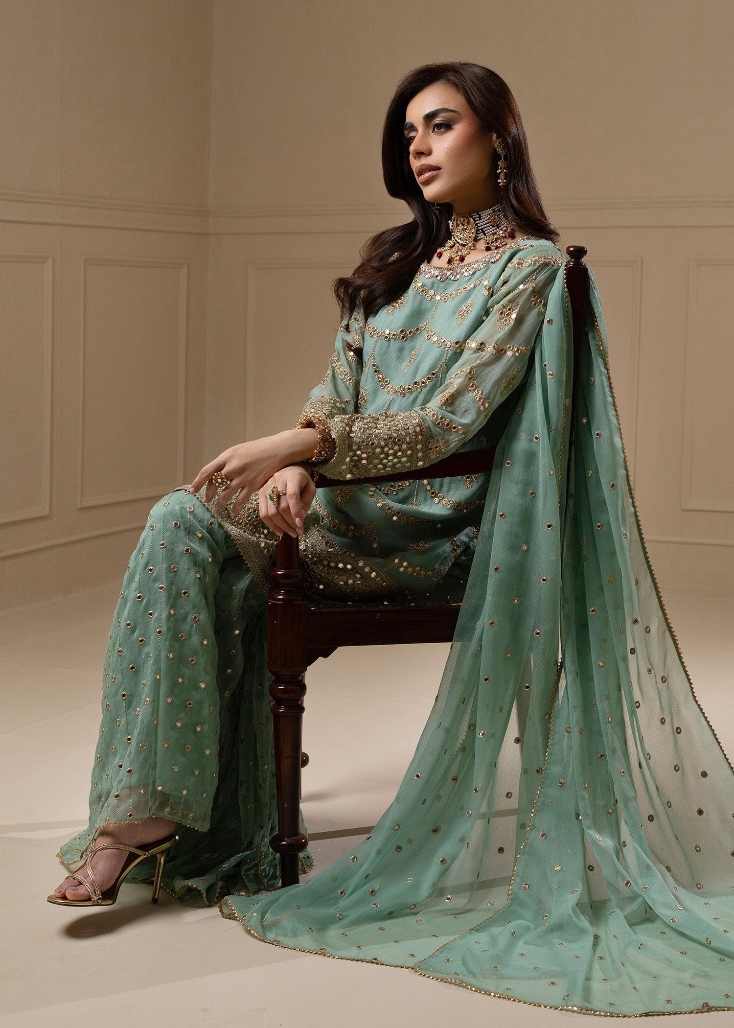Ayesha Closet GUL BAHAR AQUA Women 3pcs