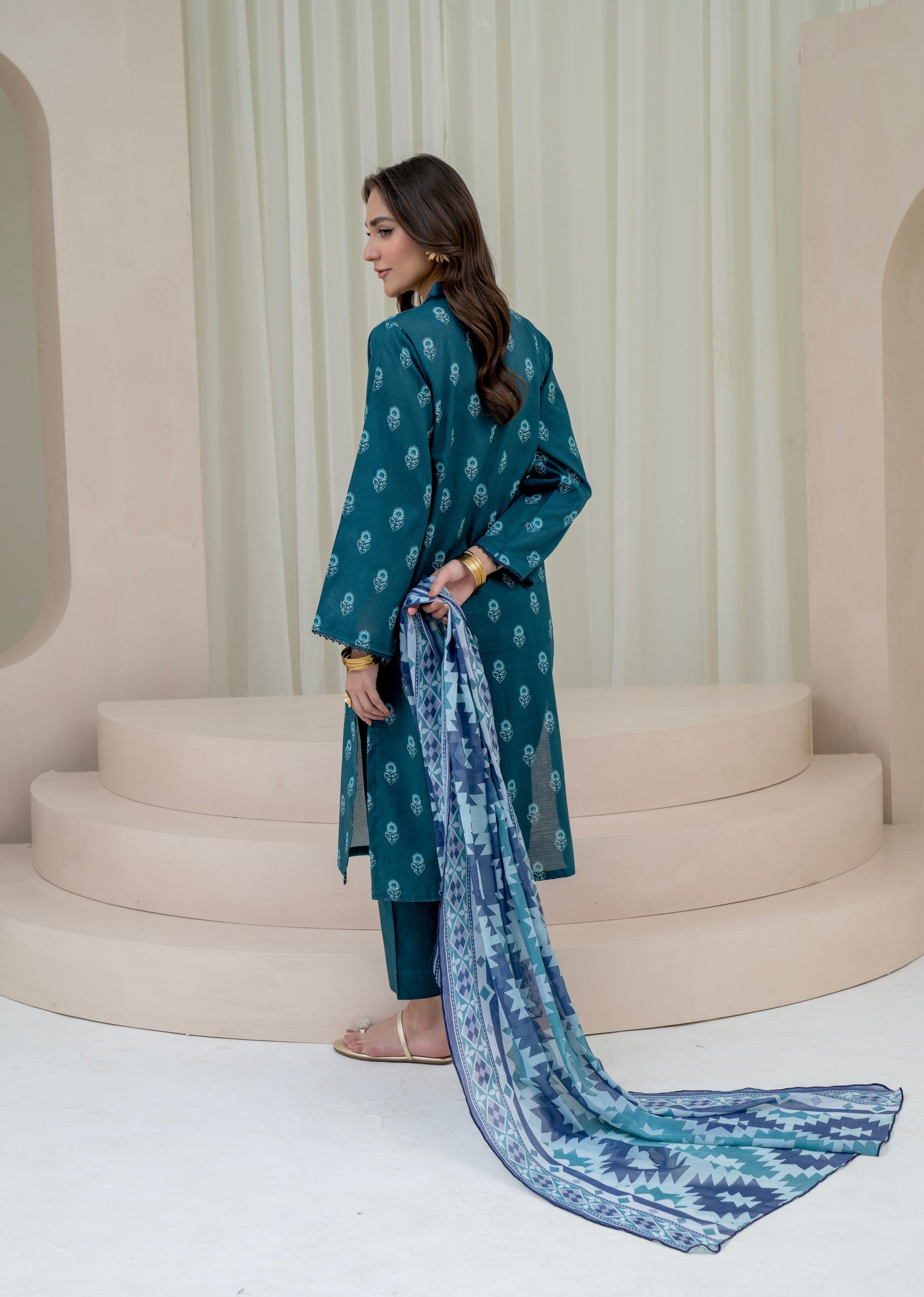 Shanaya Teal Women 3pcs
