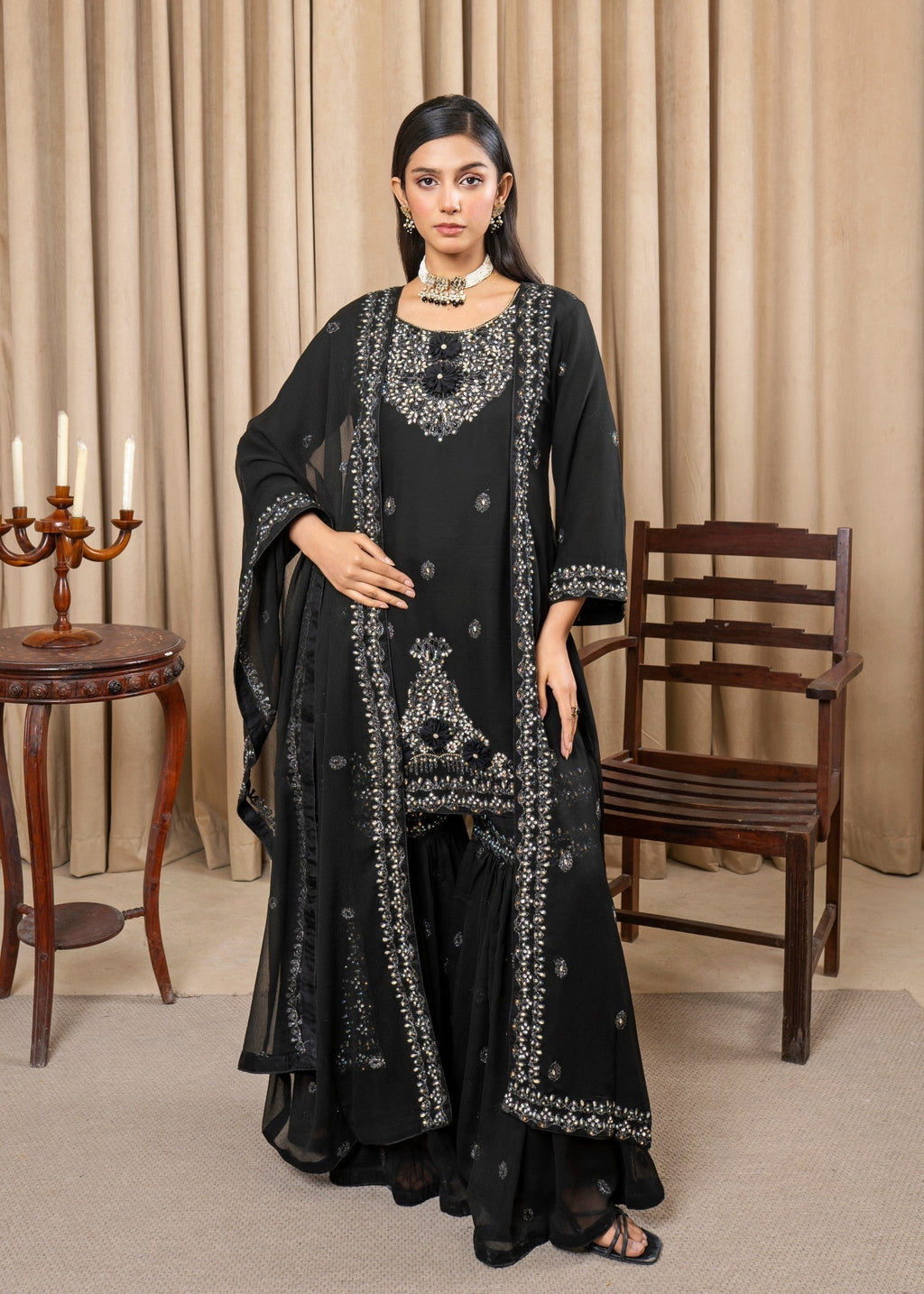 Four Season Boutique FERSHY BLACK Women 3pcs