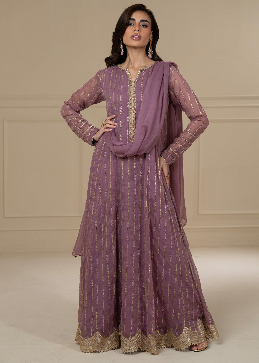 Ayesha Closet SADAF LAVENDER Women 3pcs