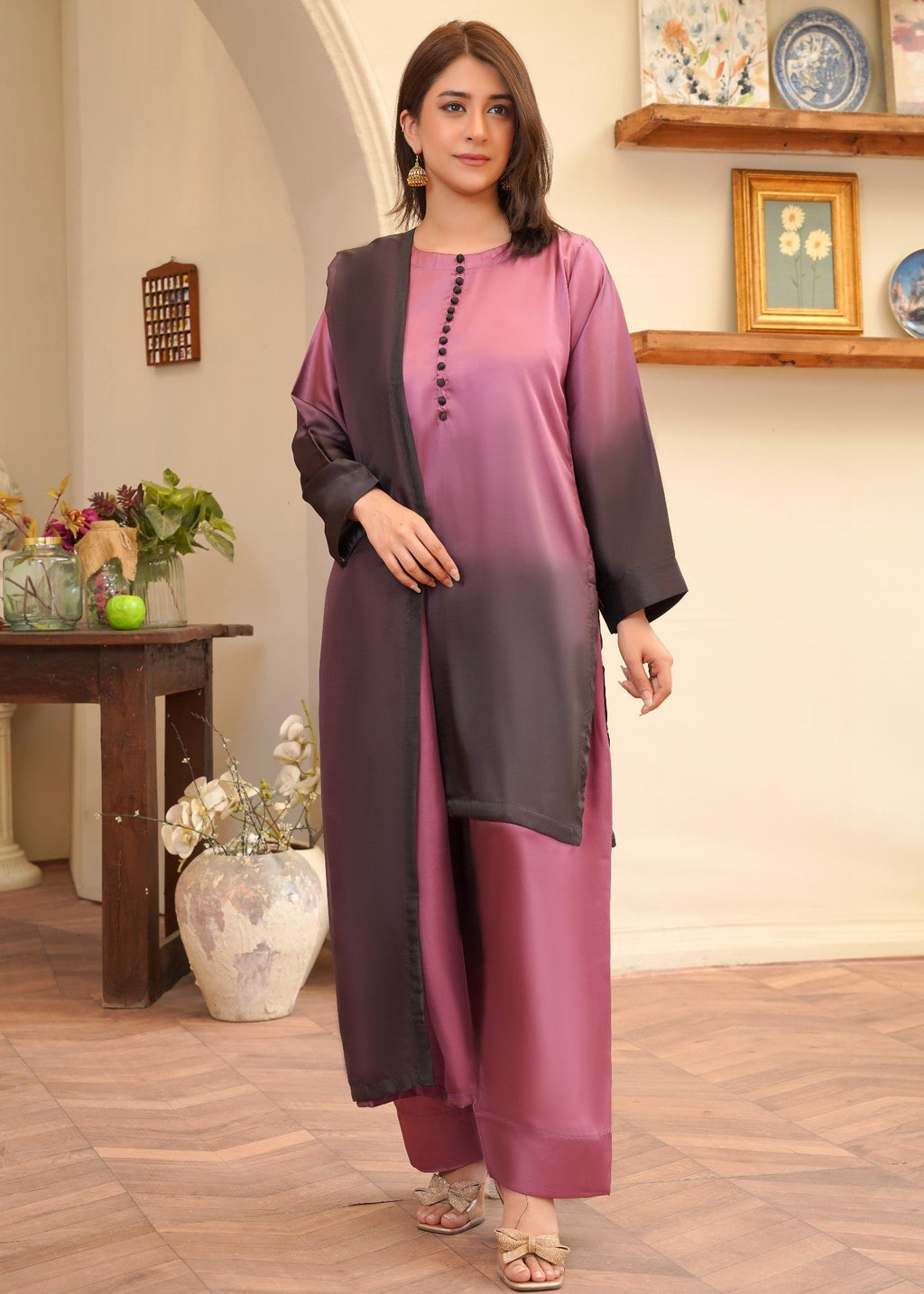 Rangoon Clothing Vanya Pink Women 3pcs