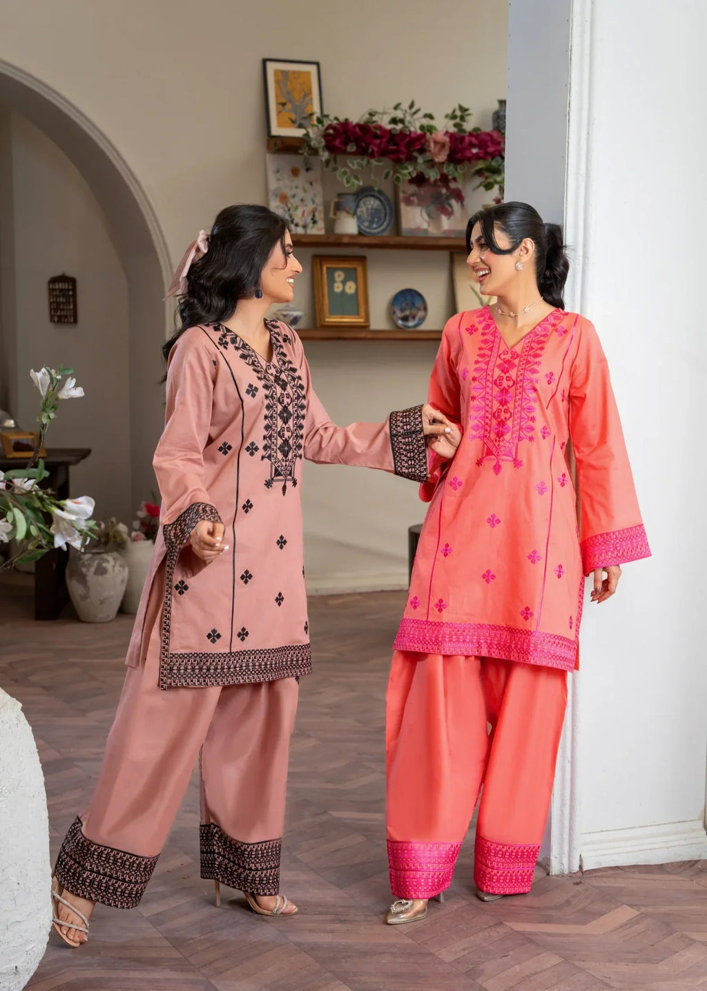 Akhrot Clothing Light Brown Farshi Set Women 2pcs