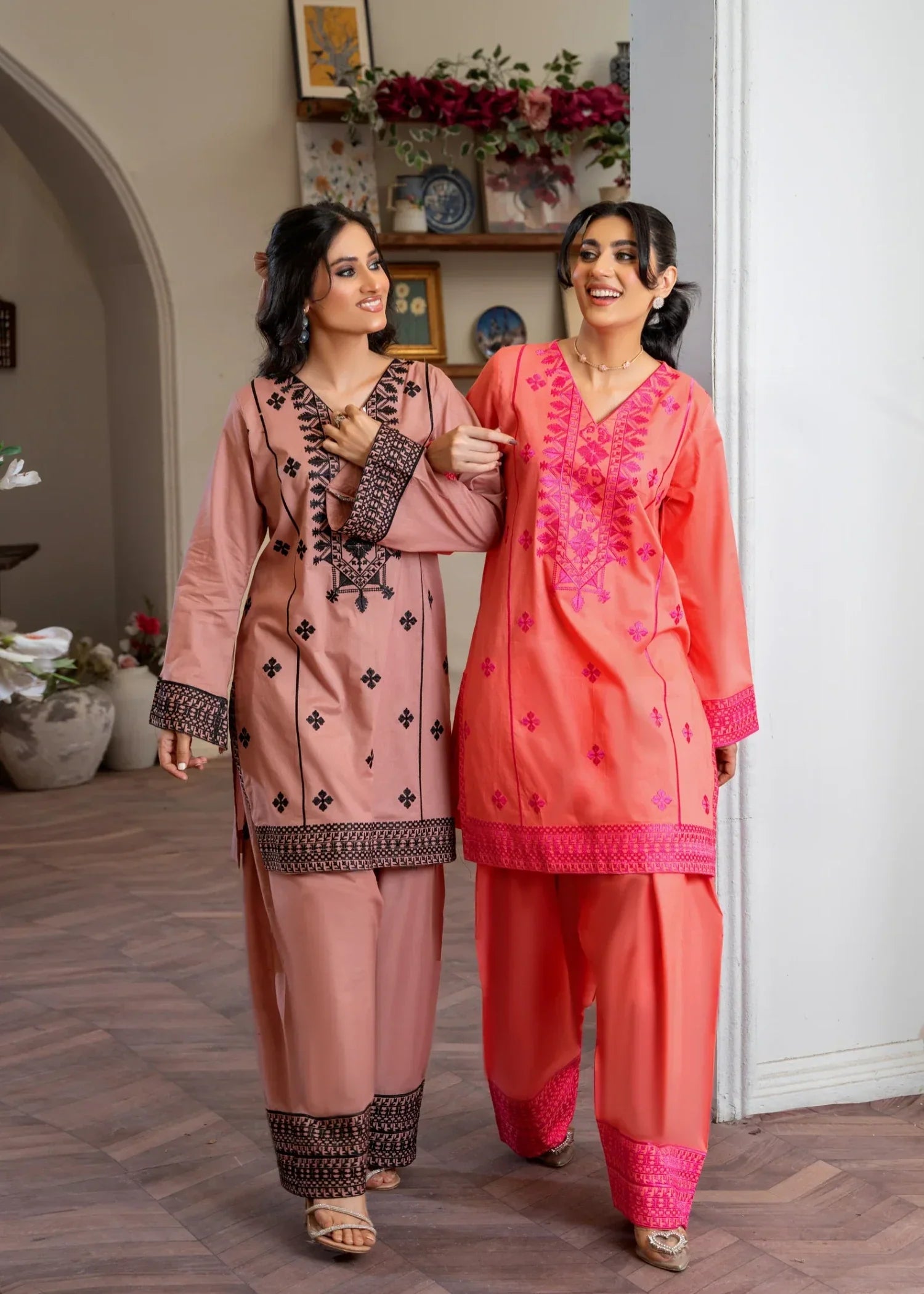 Akhrot Clothing Light Brown Farshi Set Women 2pcs