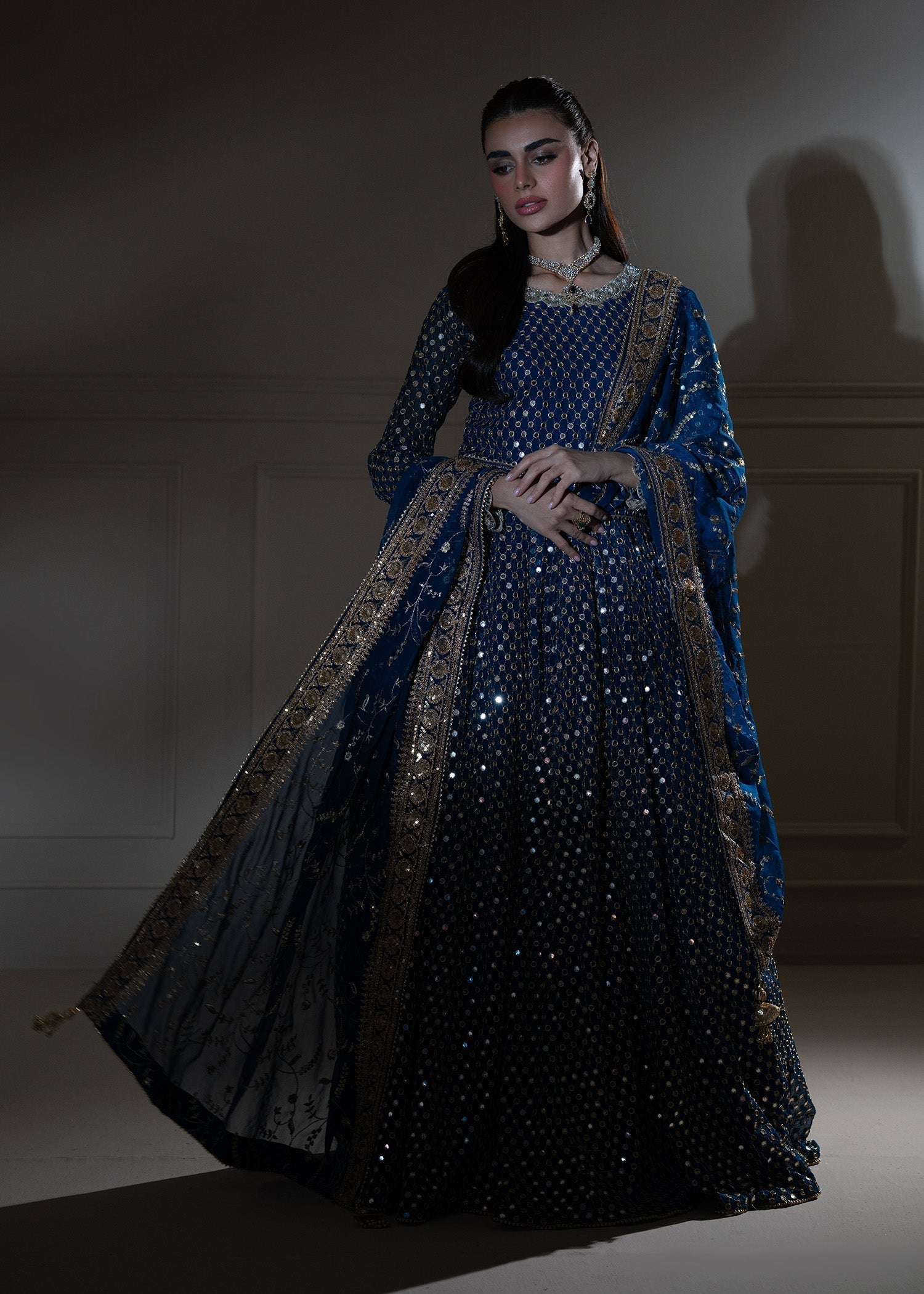 Ayesha Closet MEHJABEEN TEAL BLUE Women 3pcs