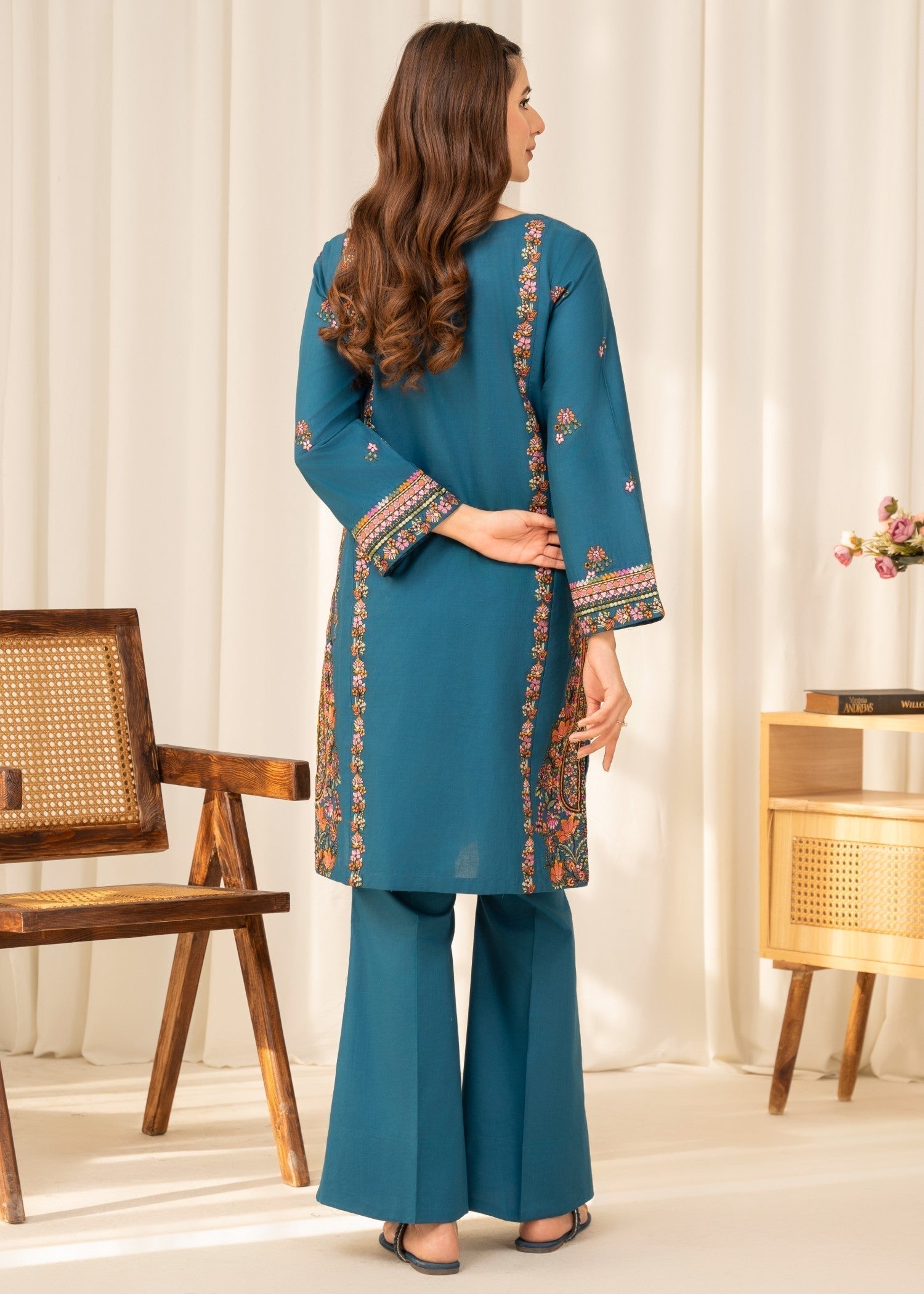 Sahibas By Mirza Salma Blue Women 2pcs