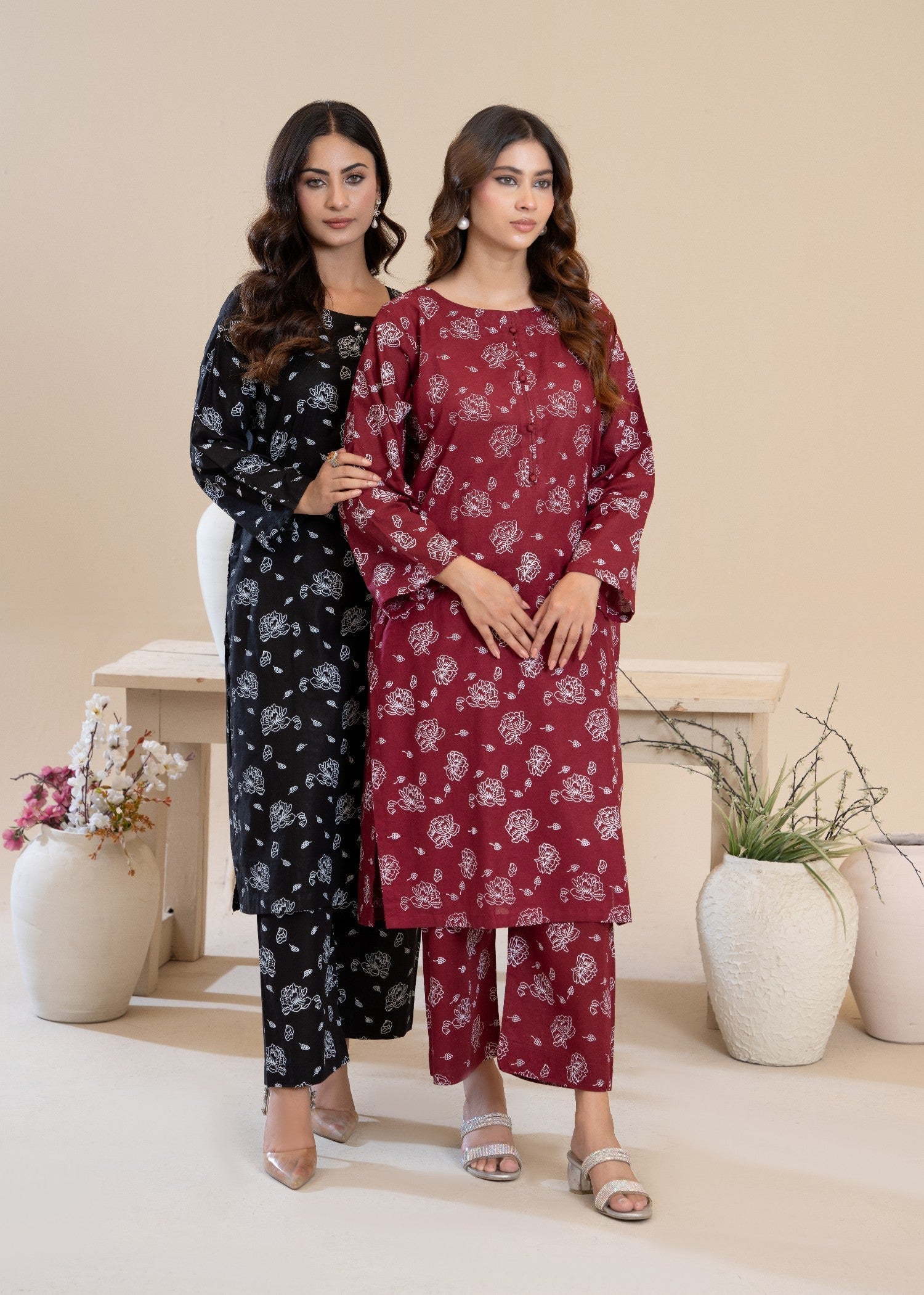Sajfi Closet Sephora Screen Printed Stitched Suit for Women Women 2pcs