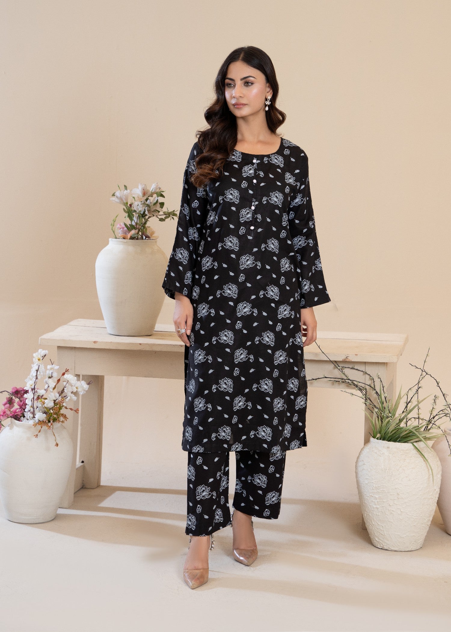 Sajfi Closet Sephora Screen Printed Stitched Suit for Women Women 2pcs