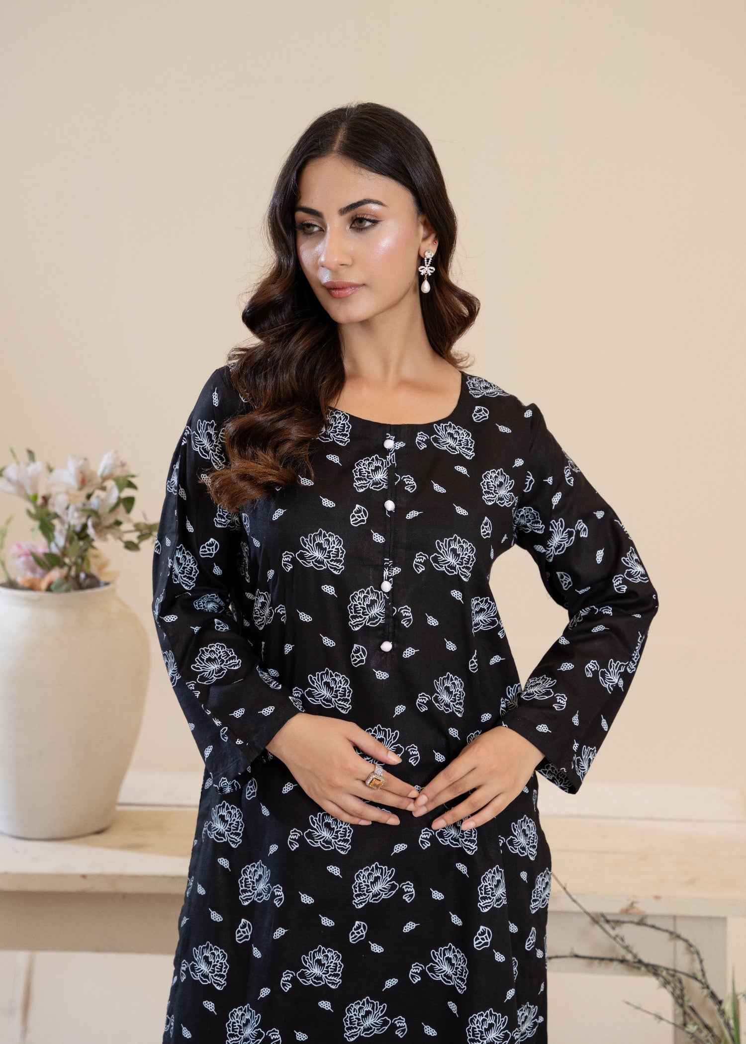 Sajfi Closet Sephora Screen Printed Stitched Suit for Women Women 2pcs