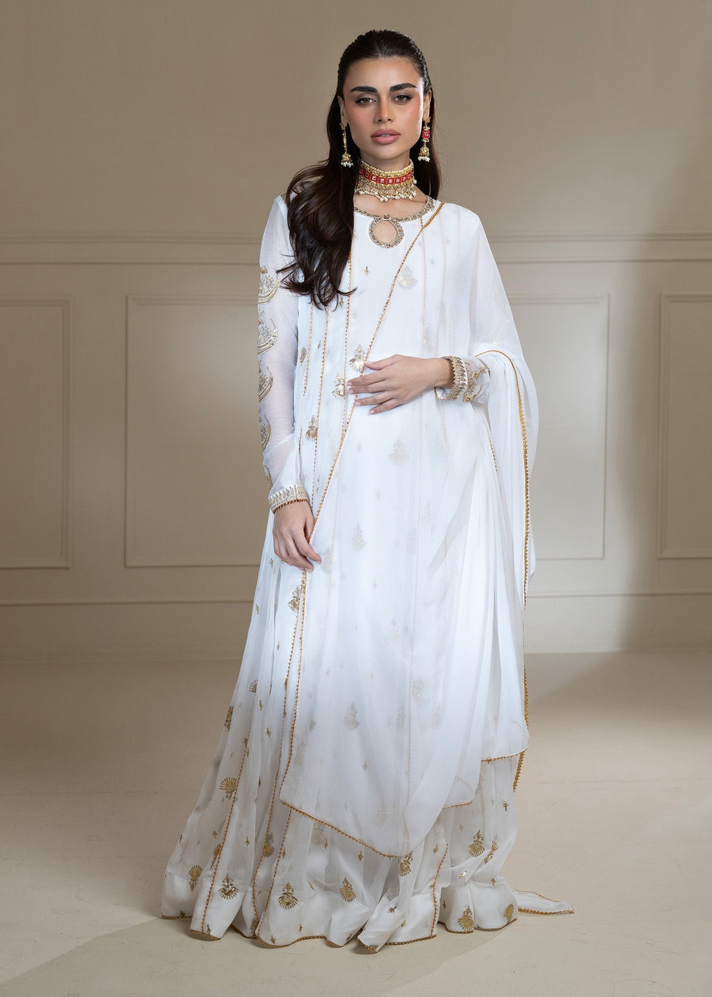 Ayesha Closet SURTAAL WHITE Women 3pcs