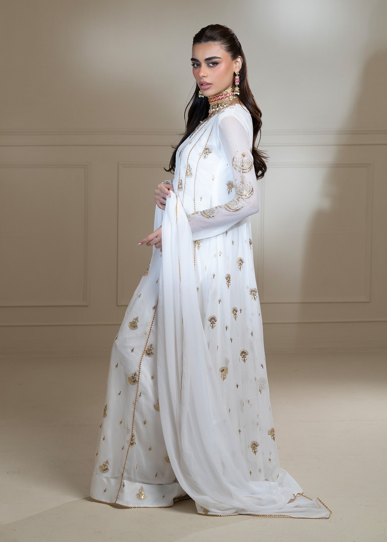 Ayesha Closet SURTAAL WHITE Women 3pcs