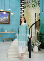 Urban Cut Cotton Dobby Chikankaari Embroidered Suit Women 2pcs