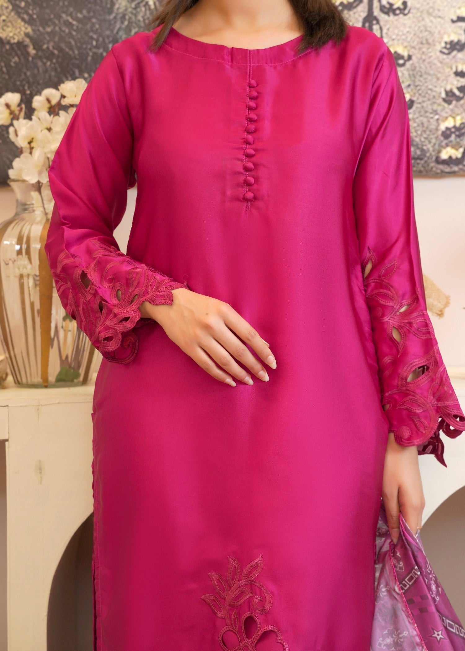 Rangoon Clothing Kohinoor hotpink Women 3pcs