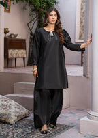Sajfi Closet Farshi Shalwar suit Stitched with Buttons Suit for Women Women 2pcs