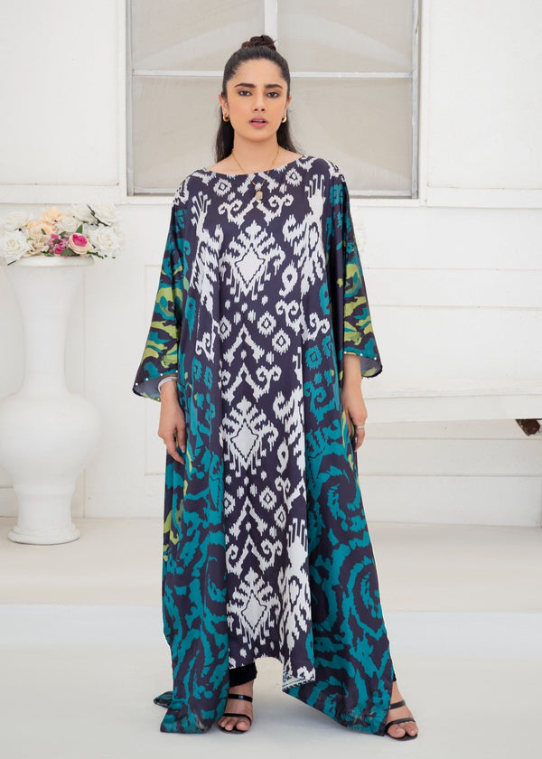 Tehreer Silk Kaftaan Women 1pcs