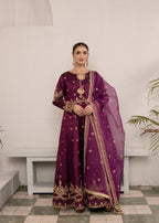 Pehnawa By Bin Akram’s Mauve Muse Silk Women 3pcs