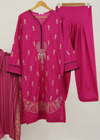 6teen S53 SHOCKING PINK EMBROIDERED SUIT Women 3pcs