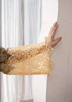 Humna & Momina EMBROIDERED PRINTED LAWN SUIT (Beeswax) Women 3pcs