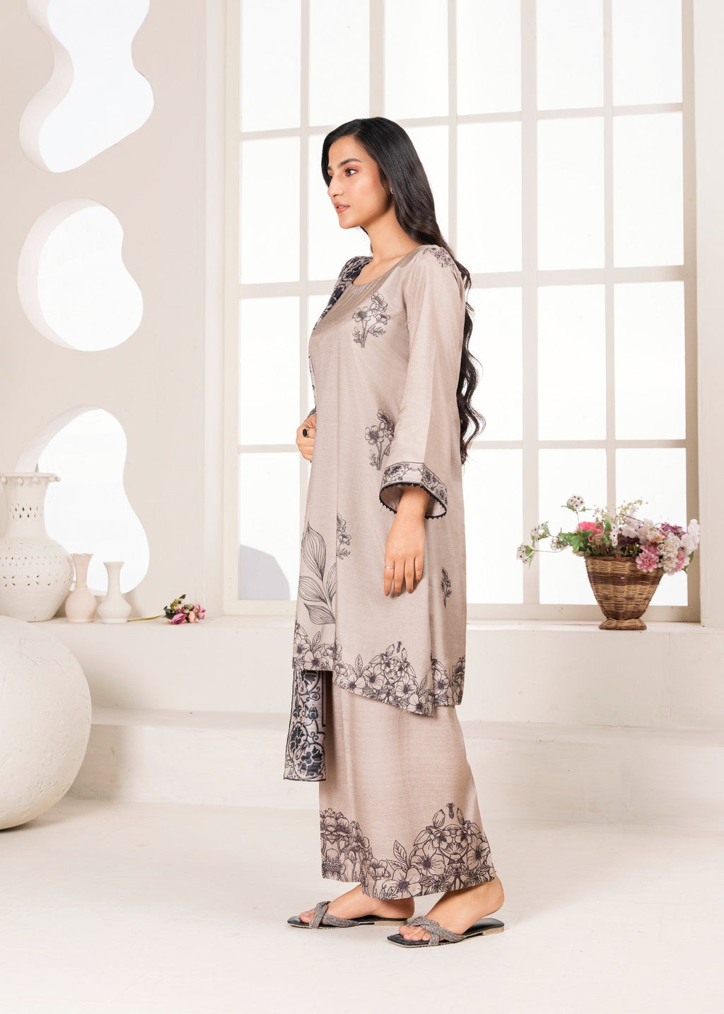 Noah Officials Printed Karandi Silk Suit Women 3pcs