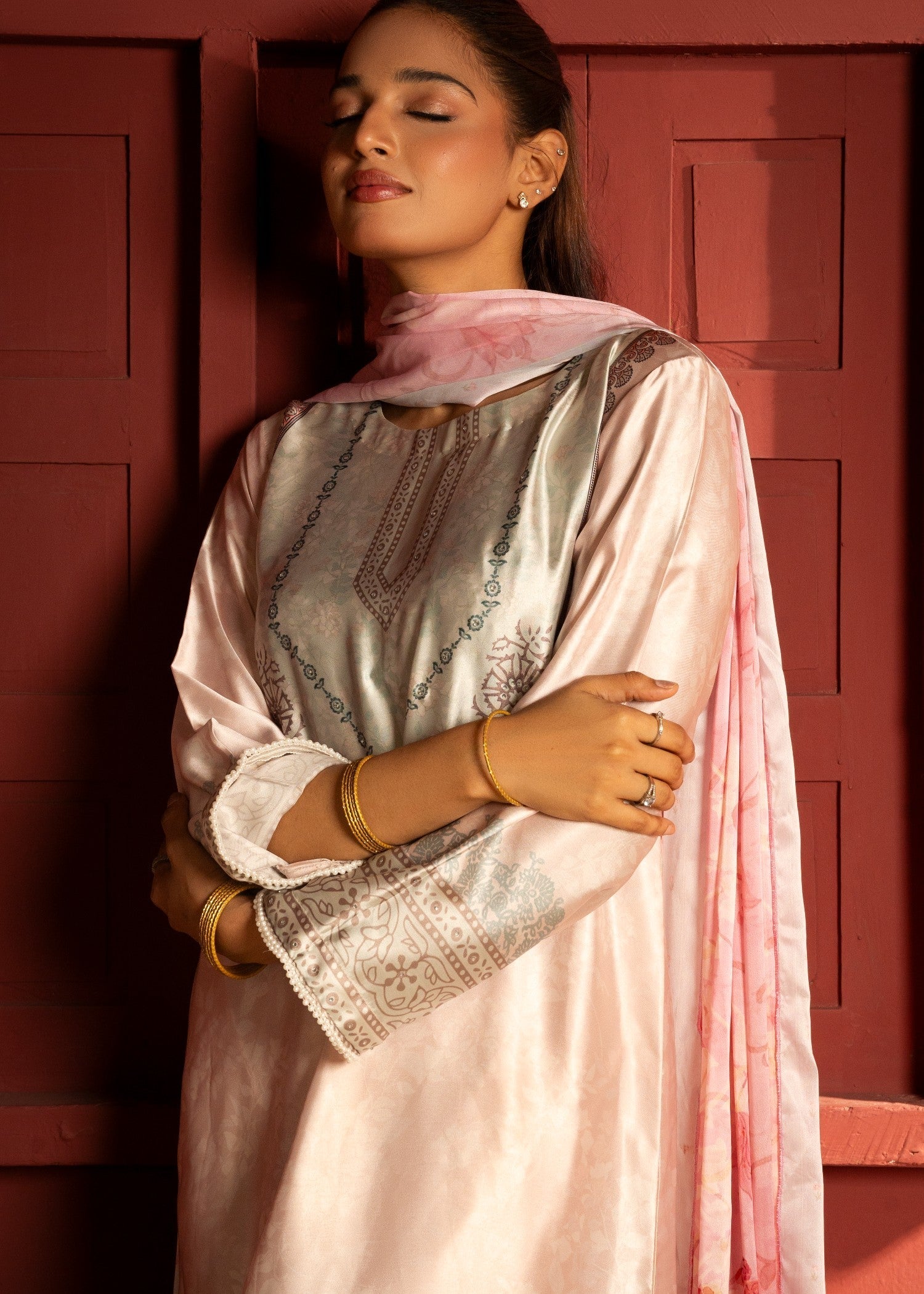 Tehreer Printed Silk | | 005 Women 3pcs