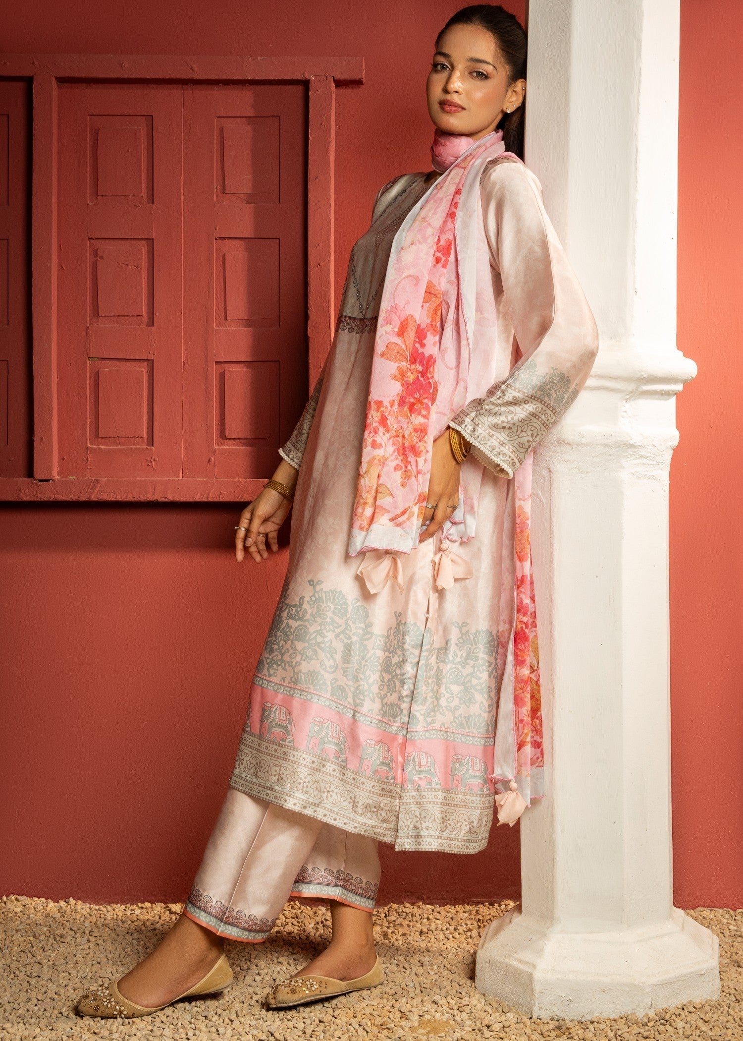 Tehreer Printed Silk | | 005 Women 3pcs