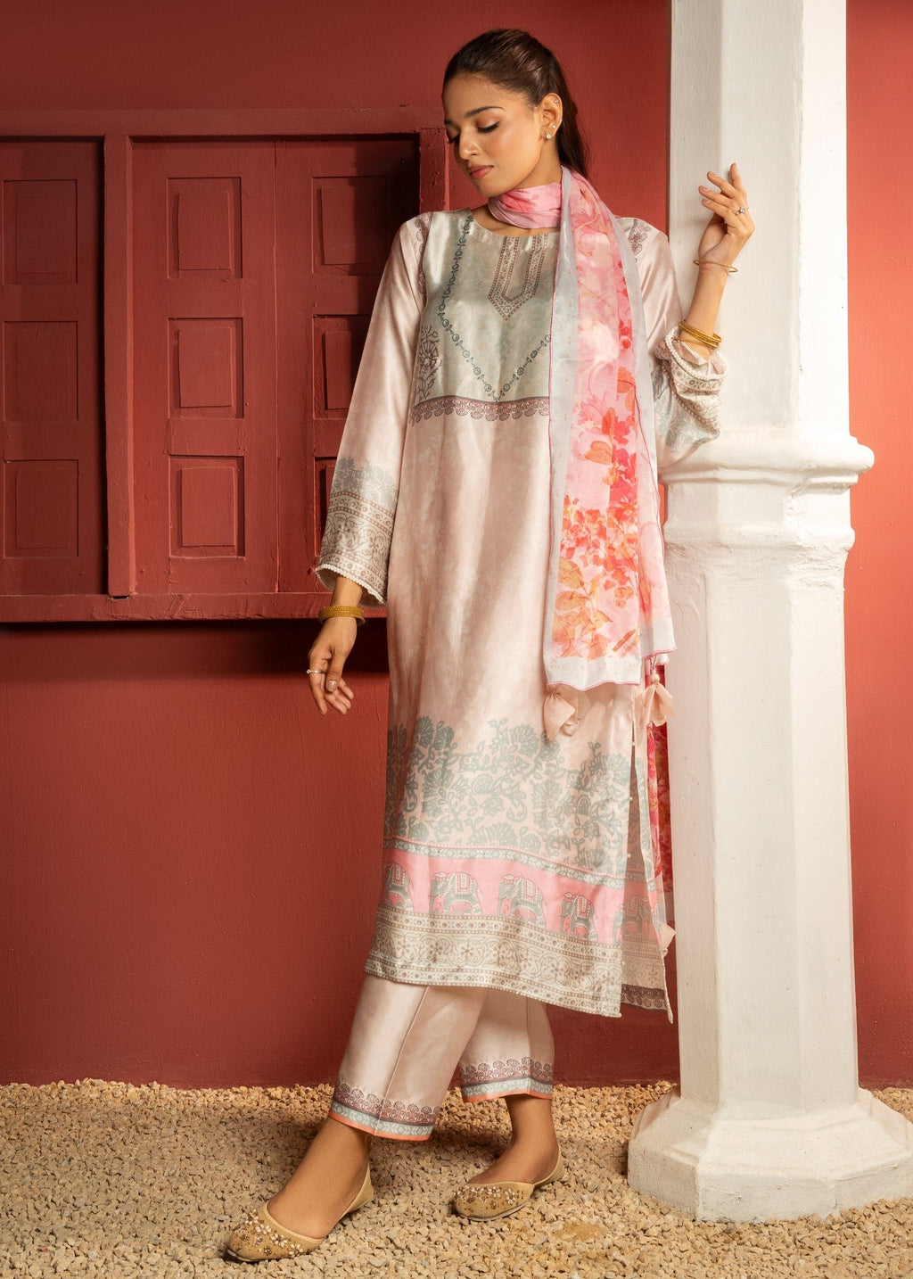 Tehreer Printed Silk | | 005 Women 3pcs