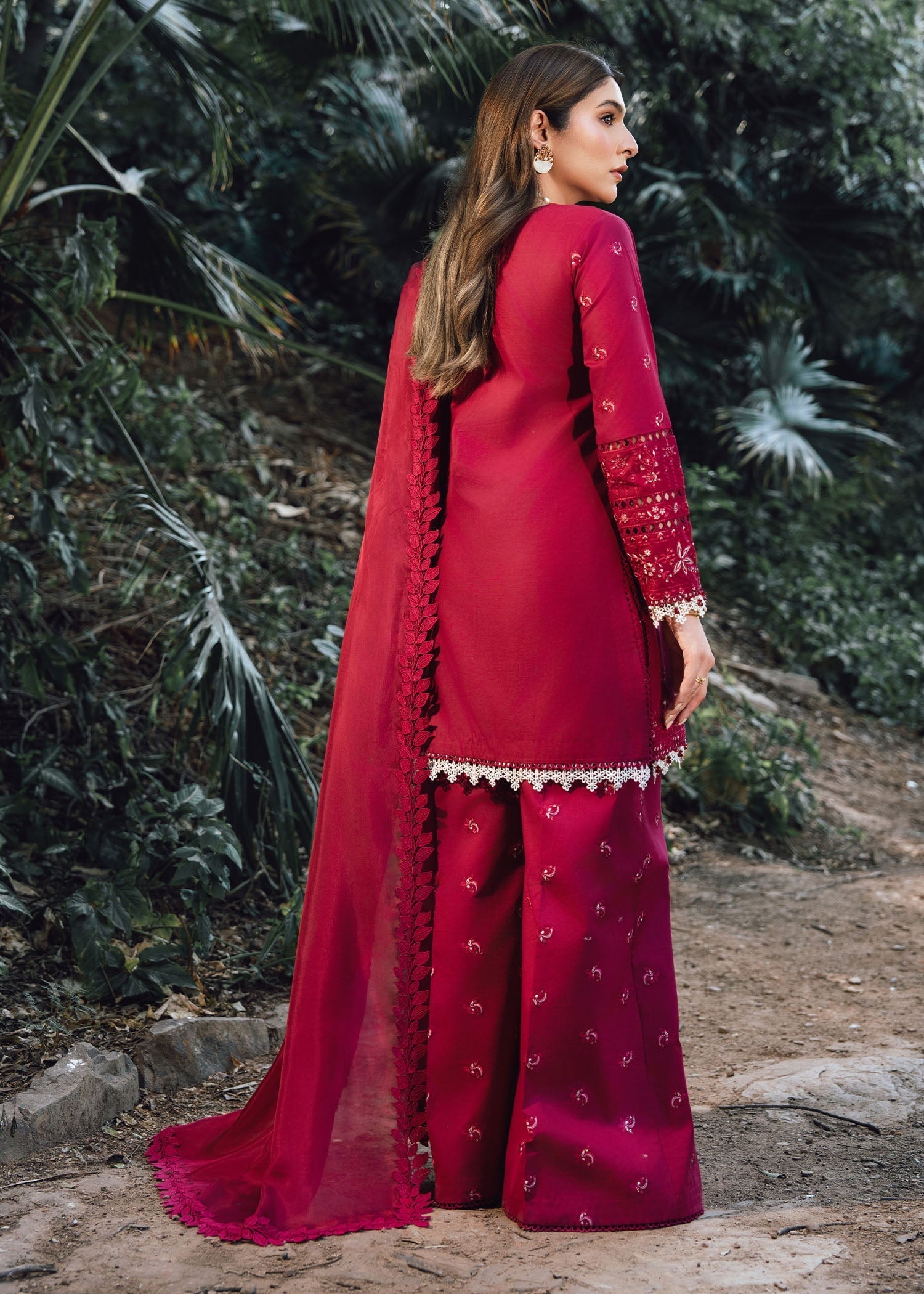 Rang-e-Haya Alara Bloom (Maroon) Women 3pcs